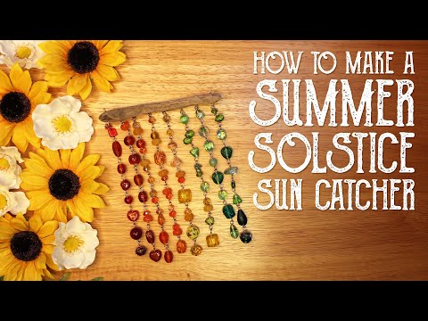 Summer Solstice Sun Catcher - Litha Craft - Midsummer- witchcraft - Magical Crafting - wicca sabbat