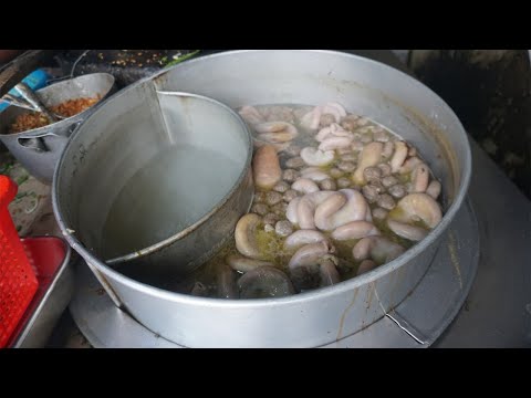 Yummy Eating Soup Cow Noodles @Kilometers 7 - Amazing Shop Soup Noodle Near Phsa Chrang Cham Resh