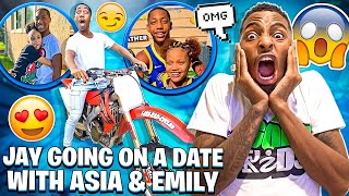 JAY GOING ON A DATE WITH ASIA &amp; EMILY!💔