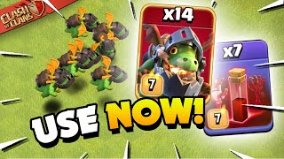 Inferno Dragons CRUSH Bases! Mass Attacks with Skeleton Spells (Clash of Clans)