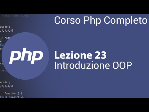 PHP Tutorial Italian 23 - Introduction to Object-Oriented Programming (OOP)