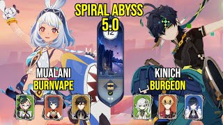 Download Lagu C0 Mualani Burnvape u0026 C0 Kinich Burgeon | Spiral Abyss 5.0 | Genshin Impact Thumbnail
