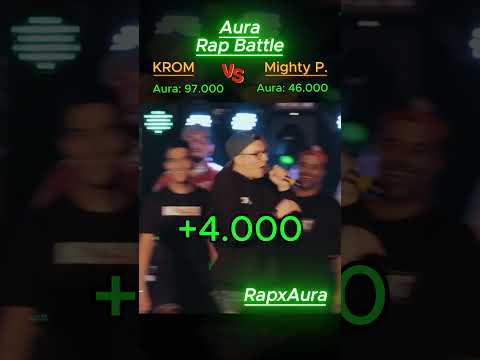 Krom vs Mighty P. - Aura Scan 📈📉 - Part 6 #aura #rap #freestyle #krom
