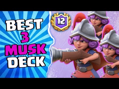 BEST 3 Musketeer Deck For 12 WINS Grand Challenge! | Clash Royale