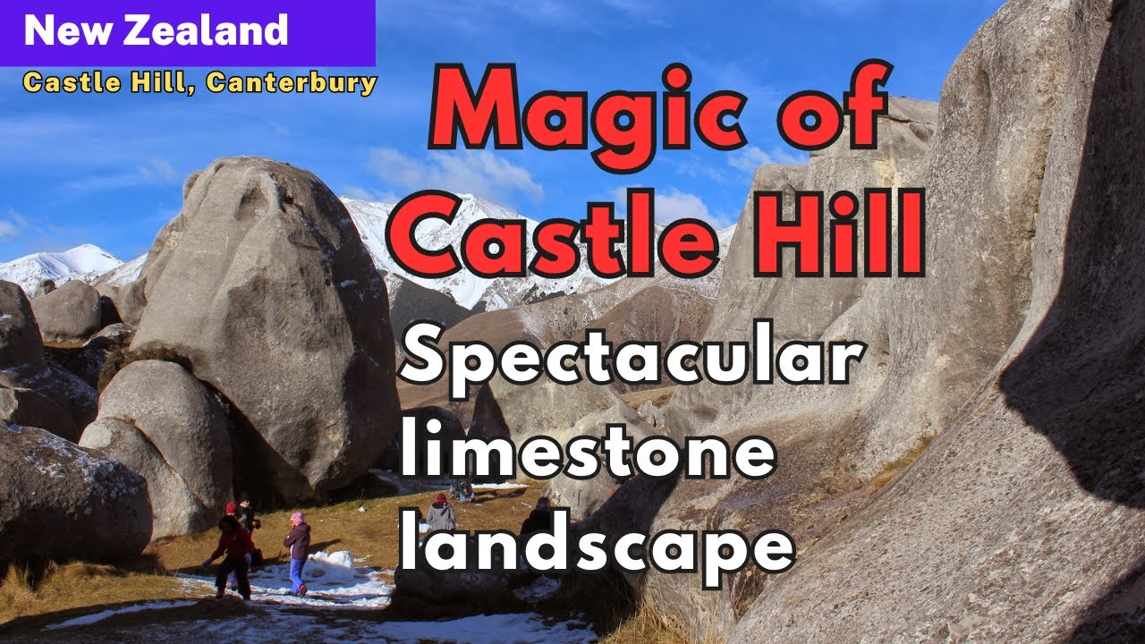 Display expansive landscapes, showcasing colossal limestone boulders, captivating skies, and individuals exploring extraordinary rock formations.