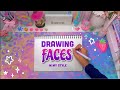 How I Draw Faces In My Art Style Livestream Full Process