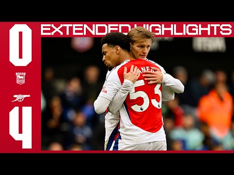 TROSSARD GETS FIRST GUNNERS BRACE! | EXTENDED HIGHLIGHTS | Ipswich Town 0-4 Arsenal | Premier League
