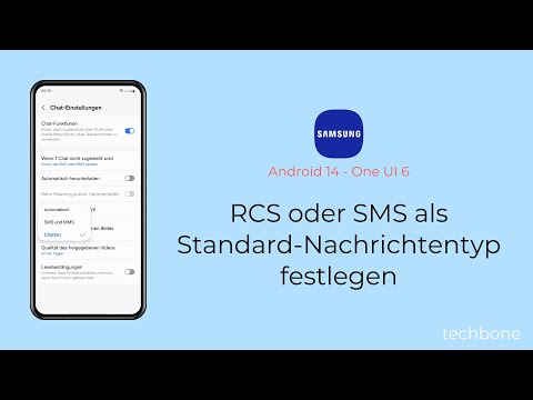 RCS oder SMS als Standard-Nachrichtentyp festlegen - Samsung [Android 14 - One UI 6]