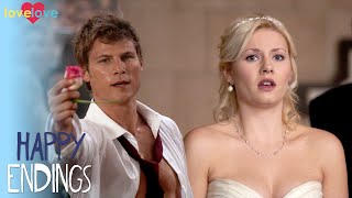 Happy Endings | Alex Leaves Dave At The Alter | Love Love