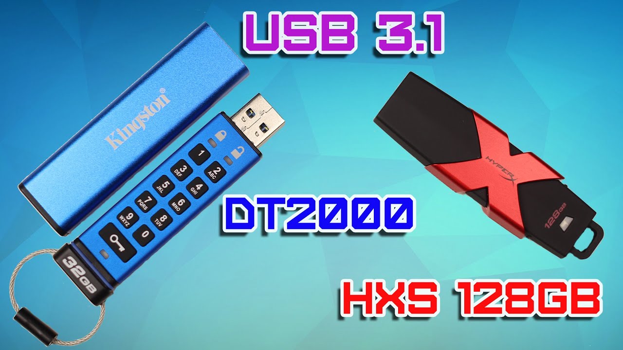 flash накопитель Kingston DataTraveler 2000 32GB (c PIN-кодом и шифрованием данных) USB 3.0