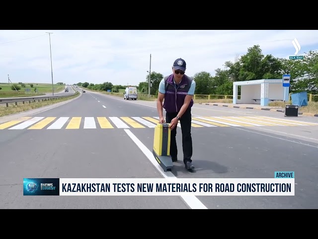 Новые материалы для дорожного строительства тестируют в Казахстане