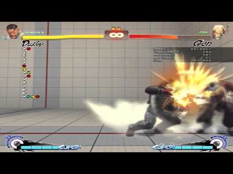 SSF4 AE Ver. 2012 Dudley 600dmg combo :Only works on Gen: