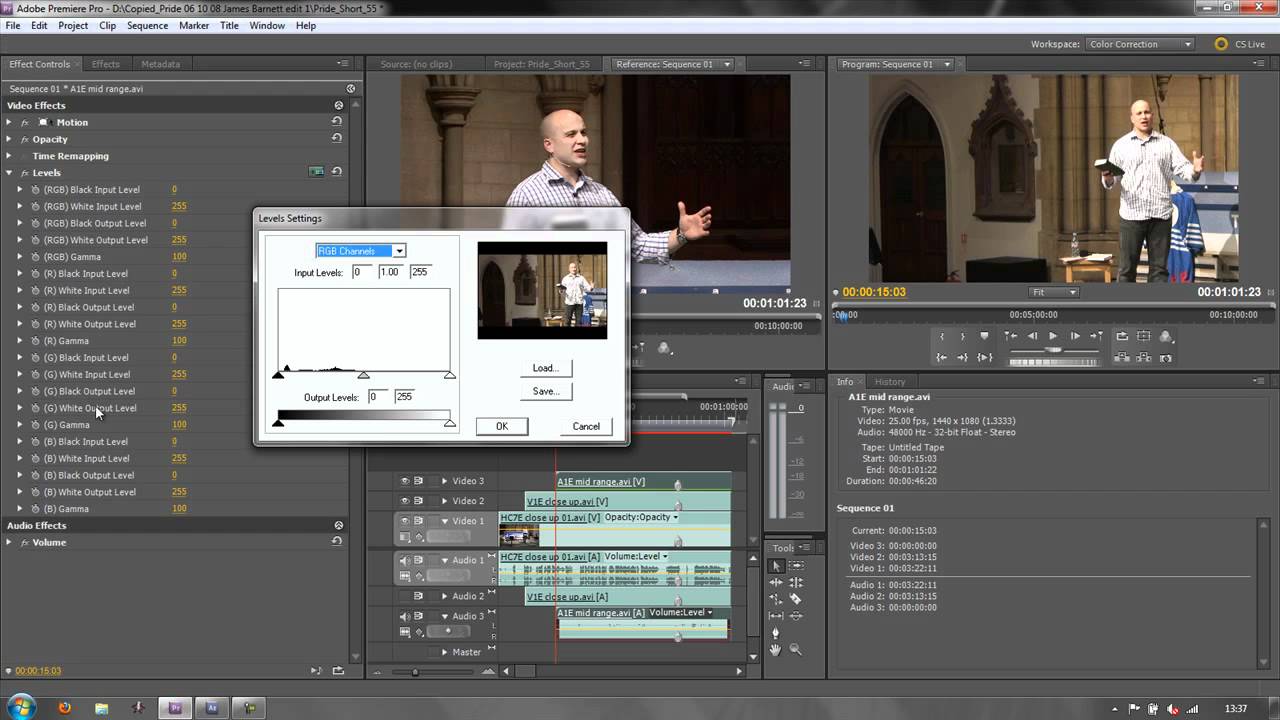 Premiere Pro: Matching Cameras