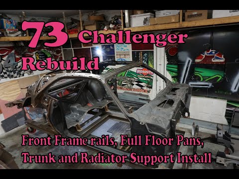 1973 Challenger Frame rail, Floor Pans and Trunk pan install Episode 4 Restoration Series.