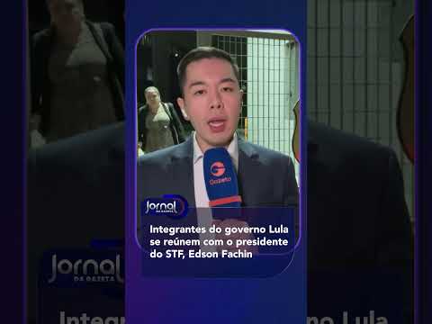 Integrantes do governo Lula se reúnem com o presidente do STF, Edson Fachin