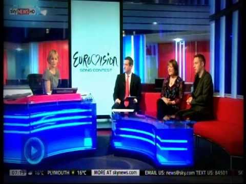 Dr Eurovision and Nicki French Sky News live TV Interview May 2013
