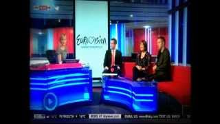 Dr Eurovision and Nicki French Sky News live TV Interview May 2013