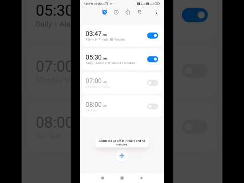 How to set alarm in redmi