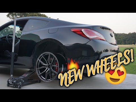 Test Fitting NEW WHEELS On My Genesis Coupe!