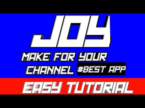 #1 Joy INTRO MAKE FOR YOUR CHANNEL FOR ANDROID/IOS [BEST APP] EASY TUTORIAL