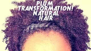 HOW I DYED MY NATURAL HAIR PLUM WITHOUT BLEACH! (AGAIN!) | THE CURLY CLOSET