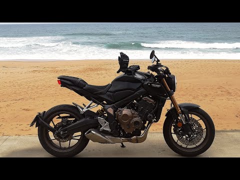 Thumbnail for Road Rain Ride Honda CB650R Neo Sports Cafe 4 Cylinder Naked Motorcycle POV by Motorcycle, Honda FC Sport