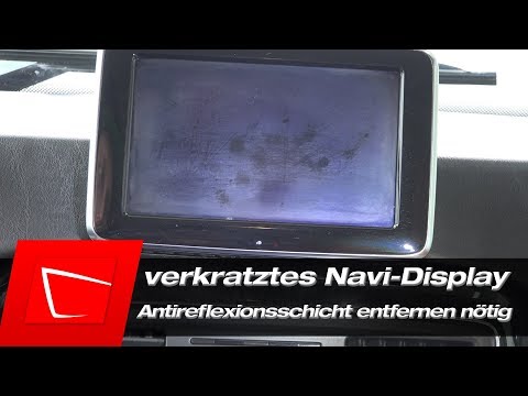 Navi Display Kratzer entfernen - Antireflexionsschicht entfernen nötig - Mercedes G-Klasse