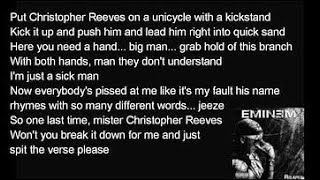 Christopher Reeves Or Reeve Eminem Remembers Reeves #SuperMan #Eminem #MandelaEffect