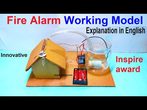 fire alarm working model best smart science project for exhibition diy innovation howtofunda