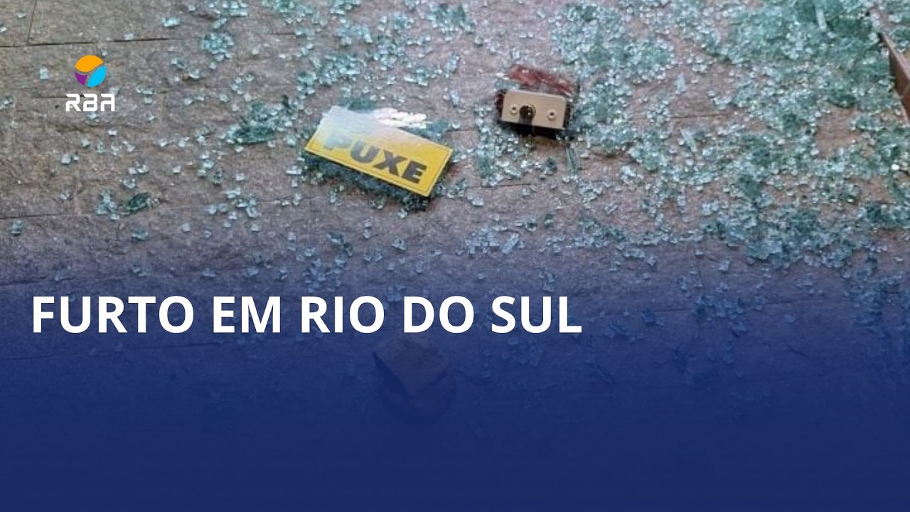 Furto em Rio do Sul. Alvo foi um posto de combustíveis, no bairro Pamplona