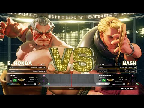 SFV Champion Edition 🔥 GustC (E.Honda) Vs RonaldinoBRR (Nash)🔥 Online Matchs 04-04-2023