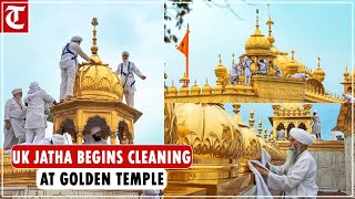 UK-based jatha starts cleaning of Golden Temple's gold plating