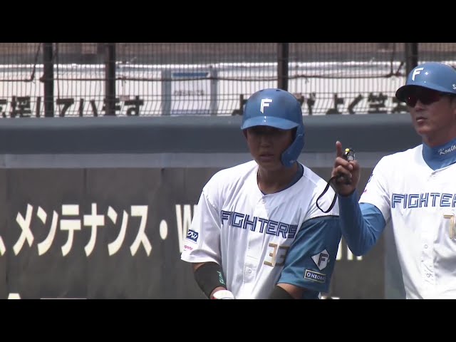 【ファーム】直球を捉えた!! ファイターズ・進藤勇也 二遊間を抜ける痛烈なタイムリーで先制!! 2025年7月8日 北海道日本ハムファイターズ 対 千葉ロッテマリーンズ