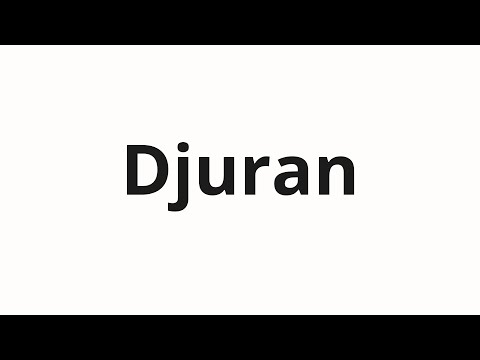 How to pronounce Djuran | Дюран (Duran in Russian)