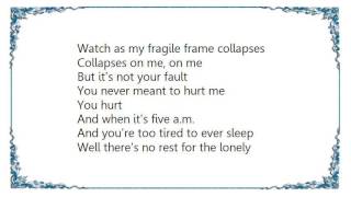 Commander Venus - My Collapsing Frame Lyrics