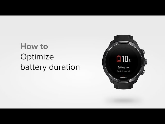 Video teaser for Suunto 9 - How to optimize battery duration