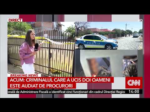 Criminalul care a ucis doi oameni este audiat de procurori