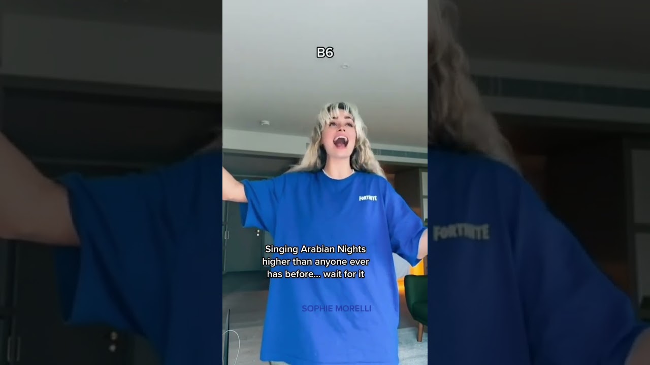 Singing Arabian Nights higher than anyone ever has! 😳