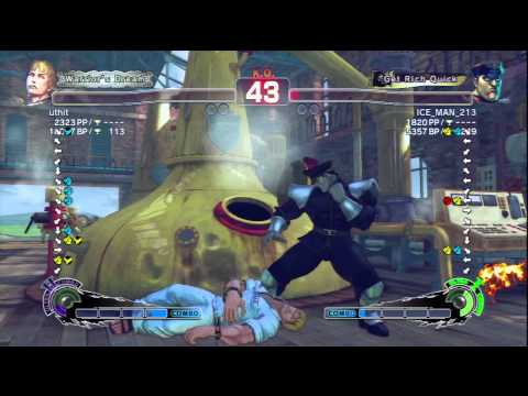 uthit [Cody] Vs ICE_MAN_213 [M.Bison] SSF4 AE Online Ranked Matches - PSN