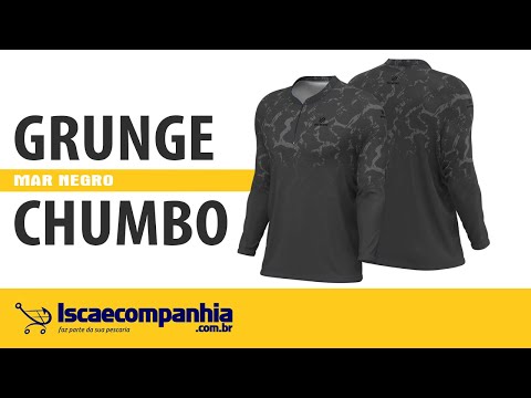 Vídeo Camiseta Mar Negro 30145 - Grunge Chumbo FPS 50+