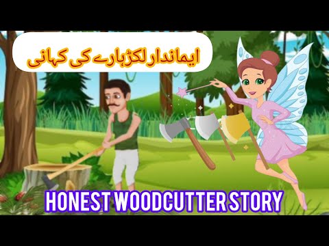 Honest woodcutter story I ایماندار لکڑہارے کی کہانی I Urdu stories I moral stories I Urdu kahaniya