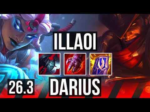 ILLAOI vs DARIUS (TOP) | EUW Master | 26.3