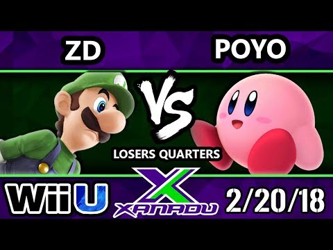 S@X 242 Smash 4 - ZD (Luigi) Vs. Poyo (Kirby) - SSB4 Losers Quarters - Smash Wii U