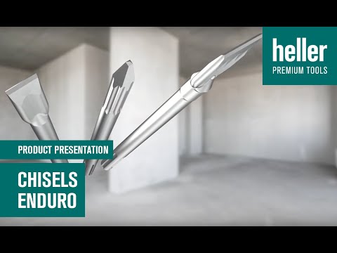 Heller Enduro Chisels - durable and powerful SDS-plus pointed-, flat-, and spade-chisels