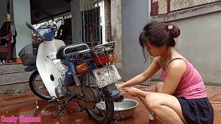 Download lagu Beautiful single mother washing antique motorbike super rare | clean with me mp3 Download lagu Beautiful single mother washing antique motorbike super rare | clean with me mp3