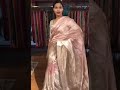 Nude Ombre Tissue Silk Saree Woven In Silver Zari Mirra Clothing