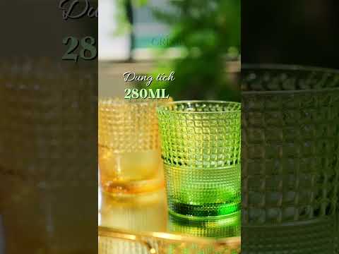 BỘ 6 CỐC THỦY TINH VÂN HẠT SƯƠNG MAI 280ML - 60301 CRISTA HOME – ĐẸP NHƯ TÁC PHẨM NGHỆ THUẬT video