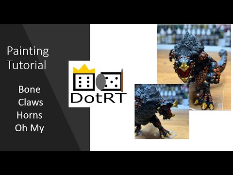 DotRT Painting Tutorial Horns, Claws, Bones with Contrast