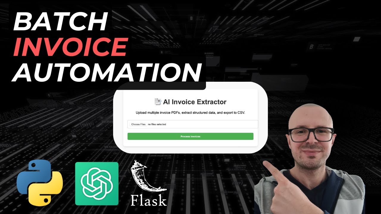 AI Invoice Extractor - Process Multiple PDFs & Export to CSV