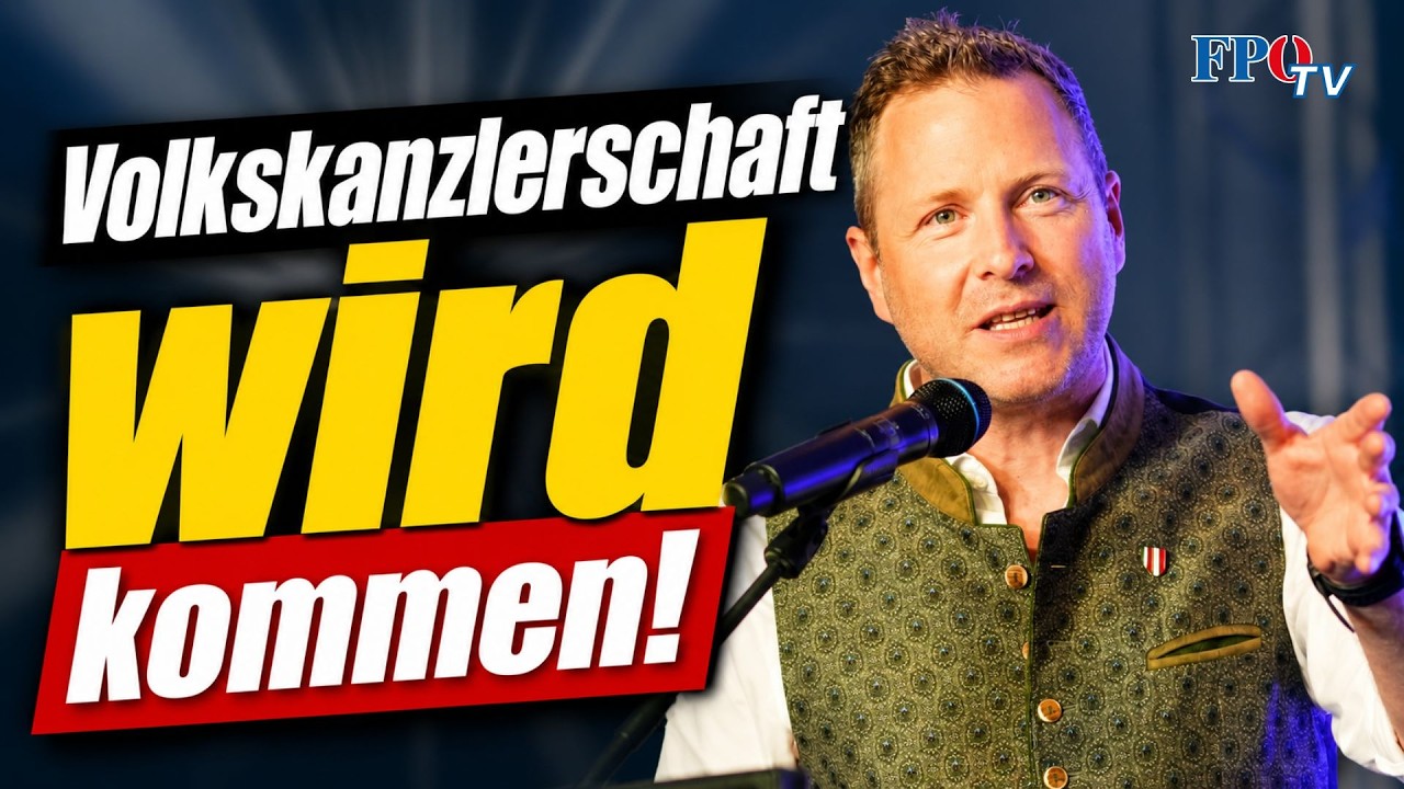Schnedlitz heizt im Bierzelt so richtig ein - Die FPÖ grillt am Wieselburger Volksfest die Regierung